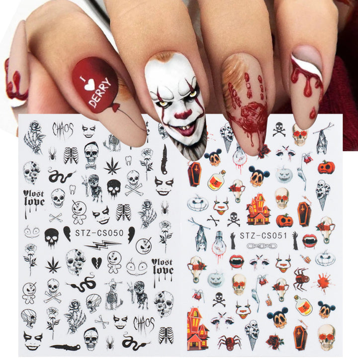 Pegatinas de uñas de Halloween