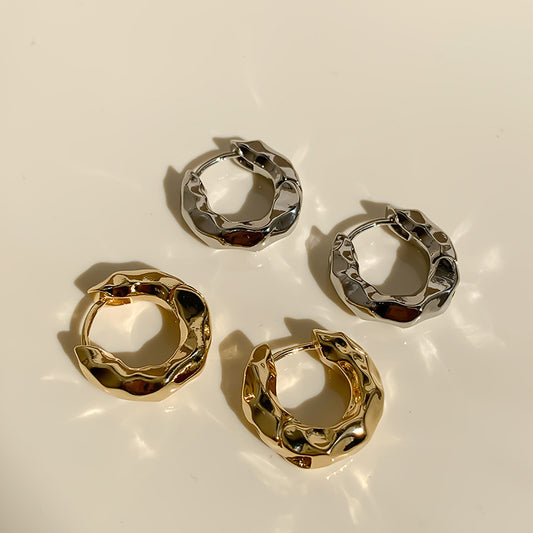Women Retro Geometric Metal Earrings Alloy Trendy Jewelry