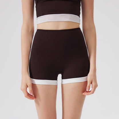 Short de sport tendance pour femme avec coutures contrastées