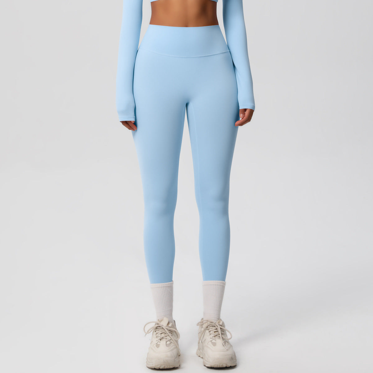 Leggings de yoga taille haute à séchage rapide pour femmes, couleurs unies