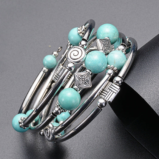 Women's Fashion Bohemian Natural Turquoise Bracelet