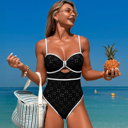 Maillot de bain une pièce sexy ajouré à la mode pour femmes