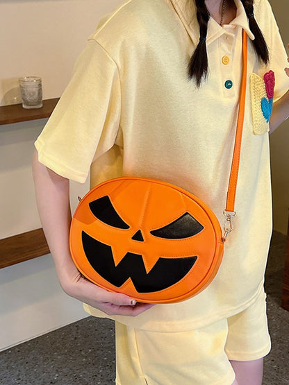 Bolso de hombro con diseño creativo de calavera de calabaza para Halloween