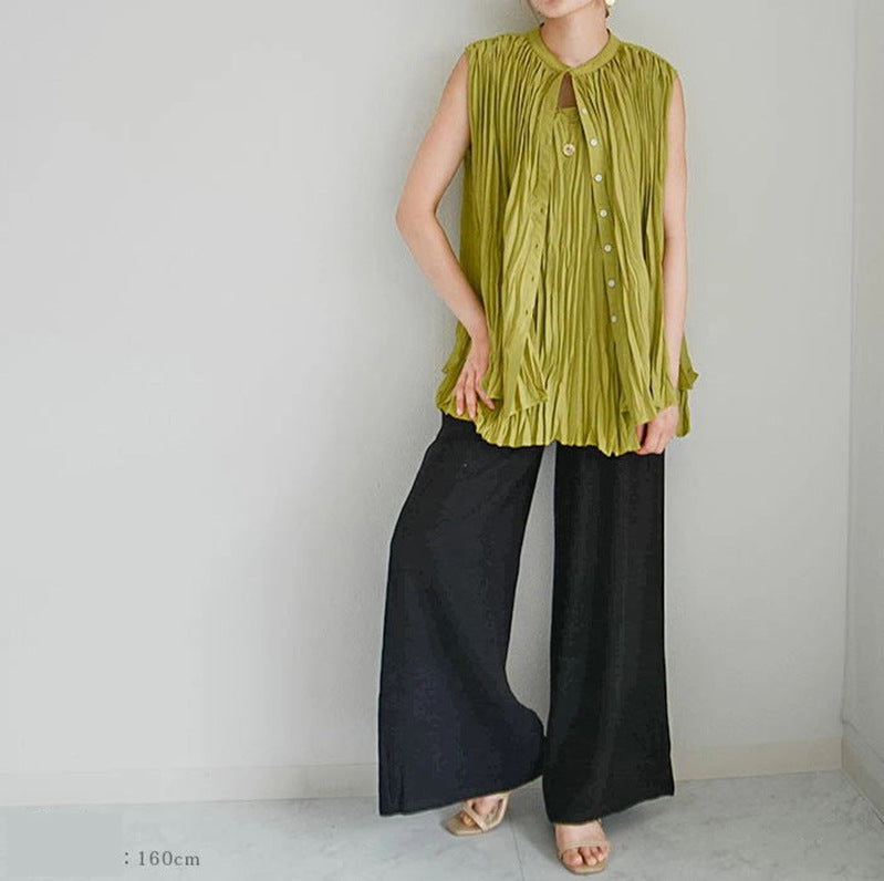 Women Casual Loose Solid Color Linen Cotton Pants