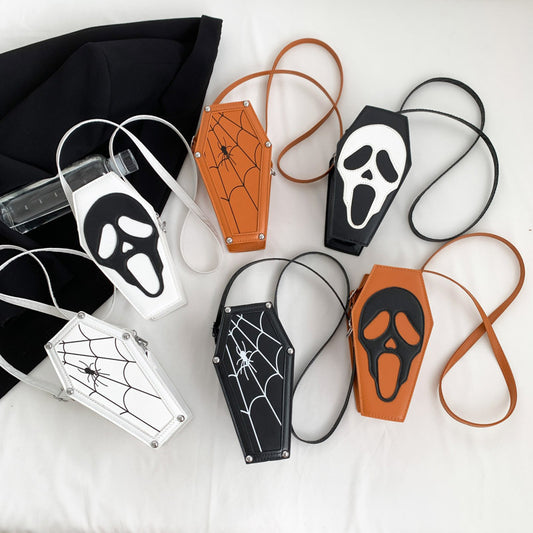 Bolso de hombro con diseño de calavera gótica de Halloween