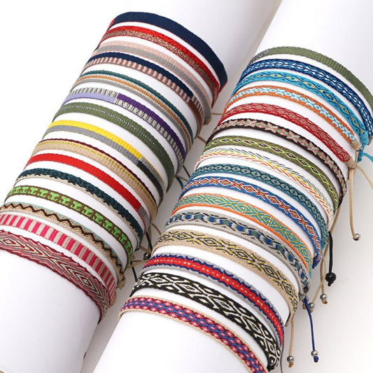 Bohemian Ethnic Ribbon Handwoven Bracelet
