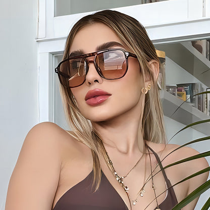 Fashion Large Frame Sunscreen Sunglasses