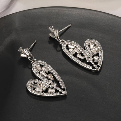 Boucles d'oreilles à strass tendance pour femmes