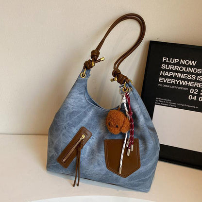 Women Fashion Casual Retro Large Capacity Tote Bag