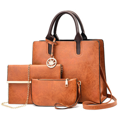 Women Large Capacity Tote Bag in PU Leather