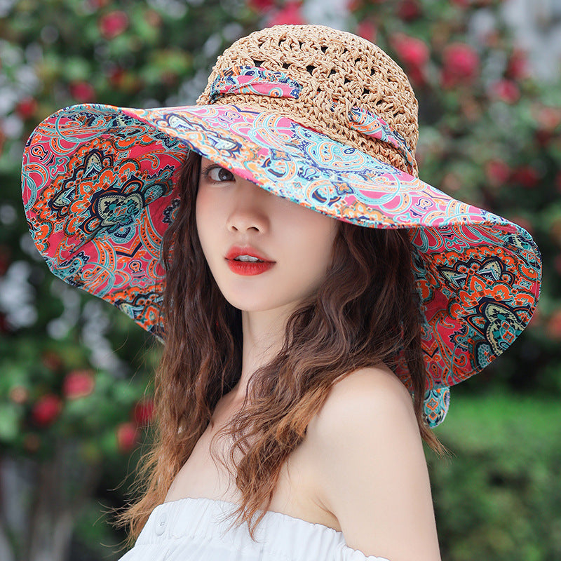Summer Vacation Straw Woven Women Sun Hat