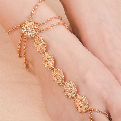 Bohemian Vintage Pearl Anklet for Women