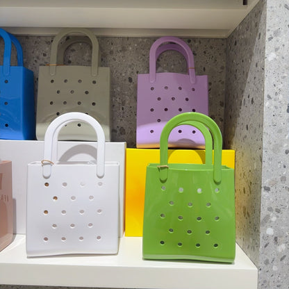 Bolso de playa de PVC de color liso de moda - Jelly Pack Tote