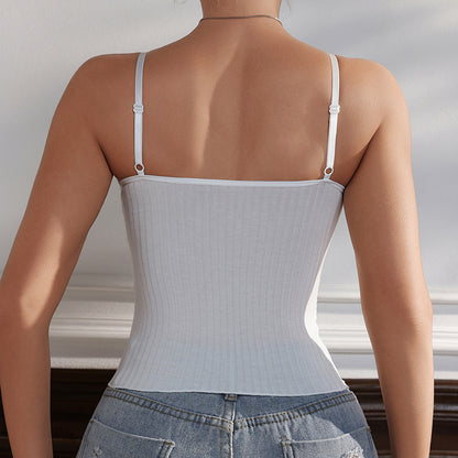 Haut caraco sexy en dentelle à col en V pour femme - Style polyvalent en viscose