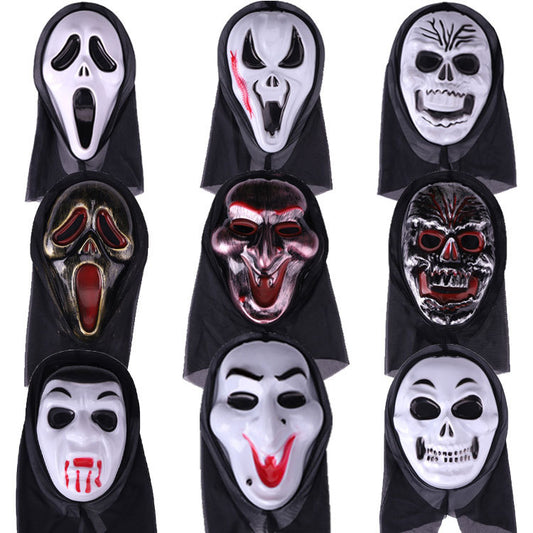 Máscara de terror de mascarada de Halloween estilo plástico