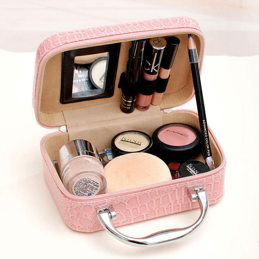 Hot Sale Women Zipper Design Crocodile Cosmetic Bag