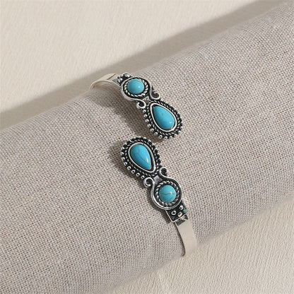 Pulsera étnica bohemia vintage de turquesa