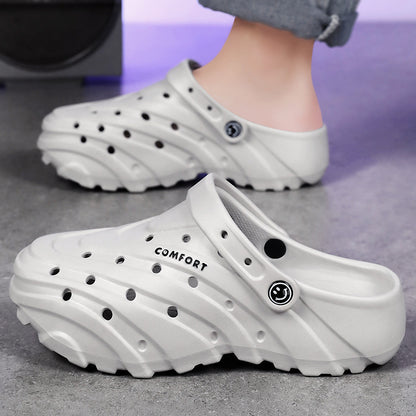 Zapatos casuales de color sólido con suela gruesa y antideslizantes para hombre