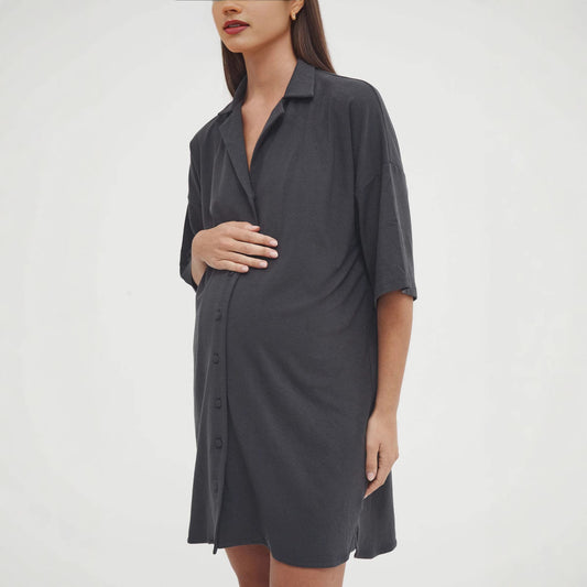 Simple Casual Half Sleeve Pregnant Women Dress