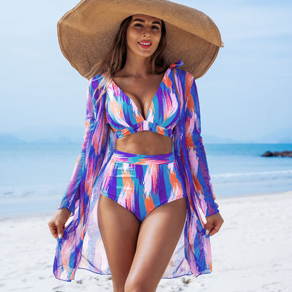 Women's Fashion Sexy Swimsuit Three-Piece Set