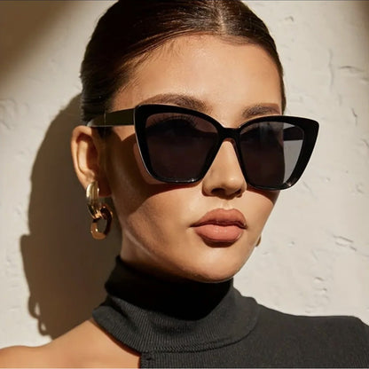 Gafas de sol cuadradas de moda Y2K con montura de PC y gafas de moda