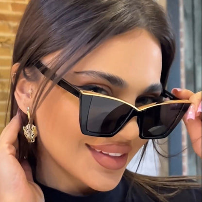 Gafas de sol laterales de metal de hip hop personalizadas con marco de PC