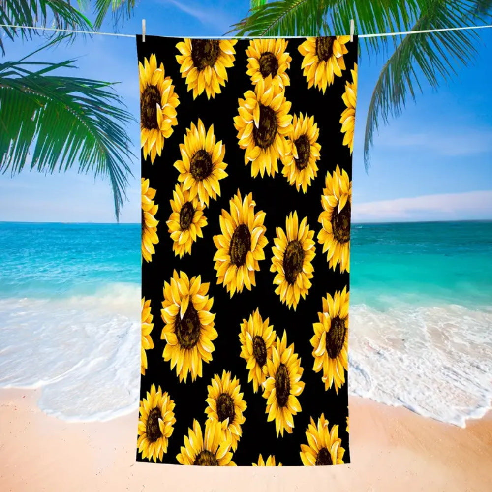 Toalla de playa con estampado gráfico de mal de ojo