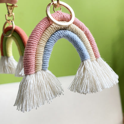 Bohemian Tassel Rainbow Keychain Bag Hanging Accessories