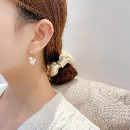 Boucles d'oreilles élégantes en imitation de perles pour femmes
