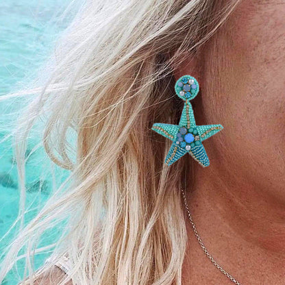 Summer Vacation Marine Style Shell Earrings
