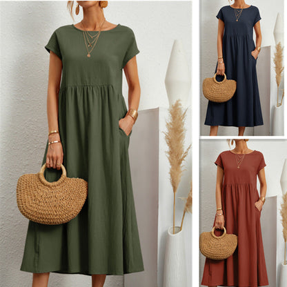 Summer Vintage Fashion Casual Women's Dress