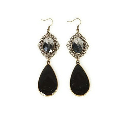 Boucles d'oreilles pendantes en alliage style bohème rétro pour femme