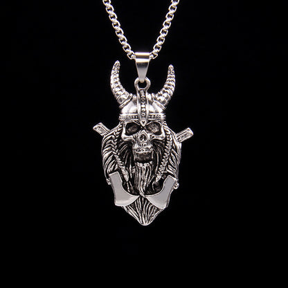 Collar unisex de Halloween con diseño de calavera y garra estilo punk hip hop