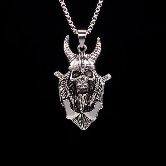 Collar unisex de Halloween con diseño de calavera y garra estilo punk hip hop