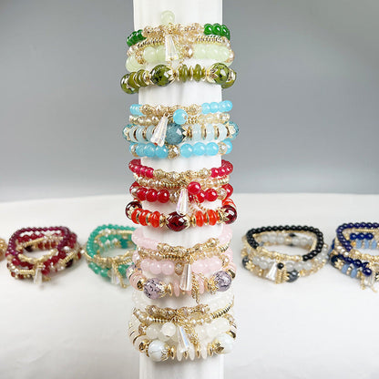 Boho Women Fashion Creative Crystal Beaded Bracelet