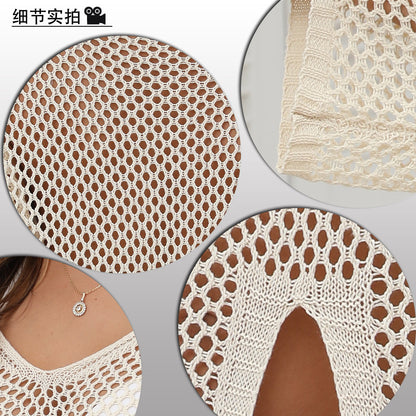 Trajes de baño de moda para mujer, de color sólido, huecos, para cubrirse