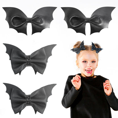 Children Kids Baby Halloween Cartoon Bat Wings Hair Clip