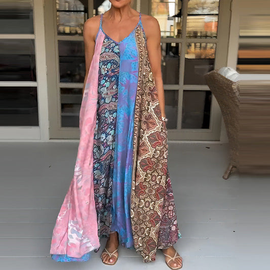 Summer Women Casual Vacation Beach Maxi Dress