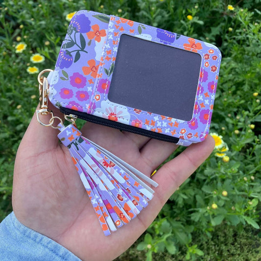 Women Fashion Floral Printed Multi-Function Wallet