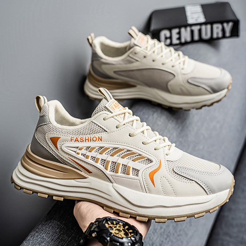 Men Casual Mesh Breathable Thick-Soled Sneakers