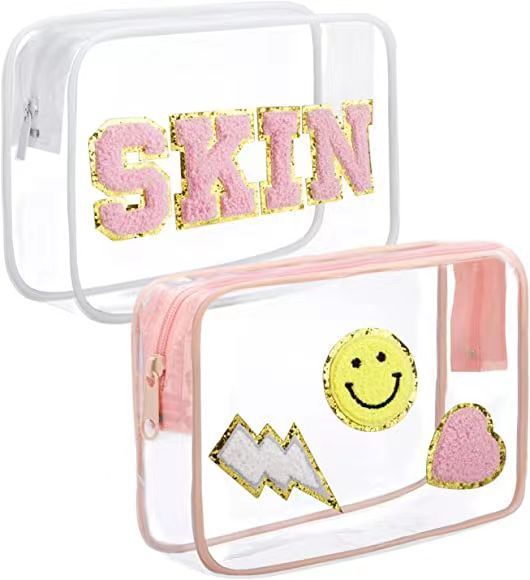 Bolsa de cosméticos de PVC transparente de moda para mujer