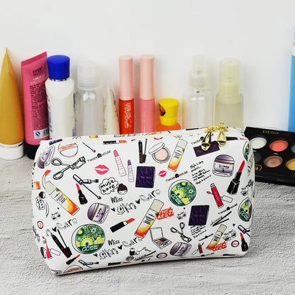 Bolsa de cosméticos con impresión digital de moda de gran capacidad