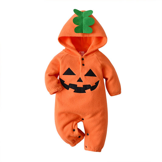 Kids Baby Girls Boys Autumn Winter Fleece Bodysuit