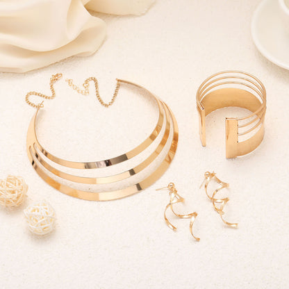 Conjunto de joyas de metal personalizadas de moda