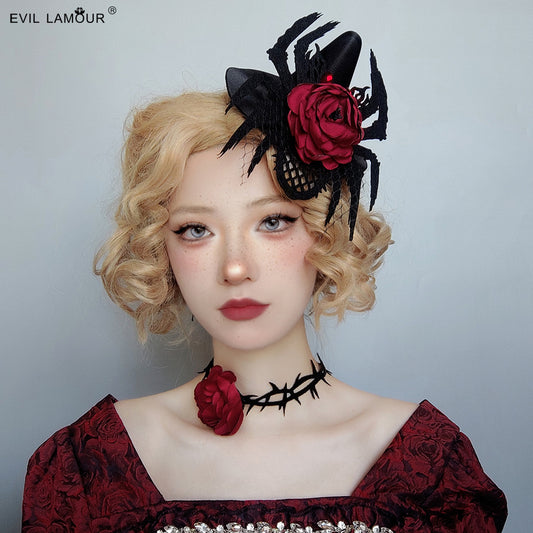 Gothic Halloween Spider Topper Vintage Headwear