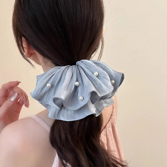 Chouchou en perles pour cheveux en forme de gros intestin