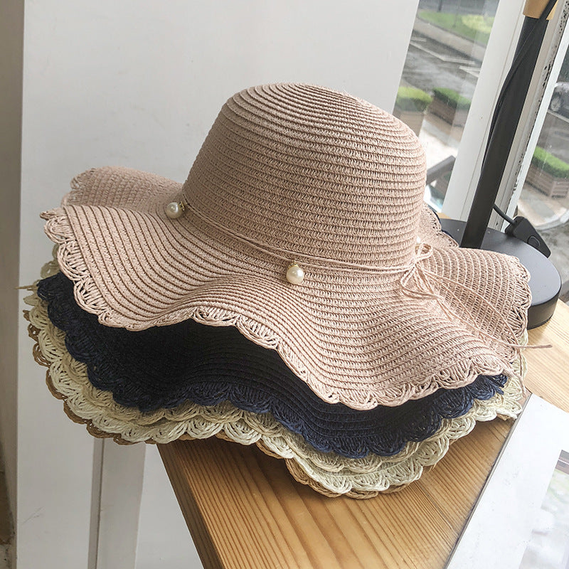 Sombrero de paja informal para mujer estilo festivo