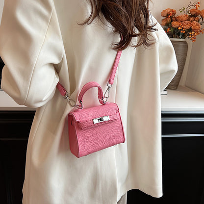Mini bolso bandolera de moda de color liso
