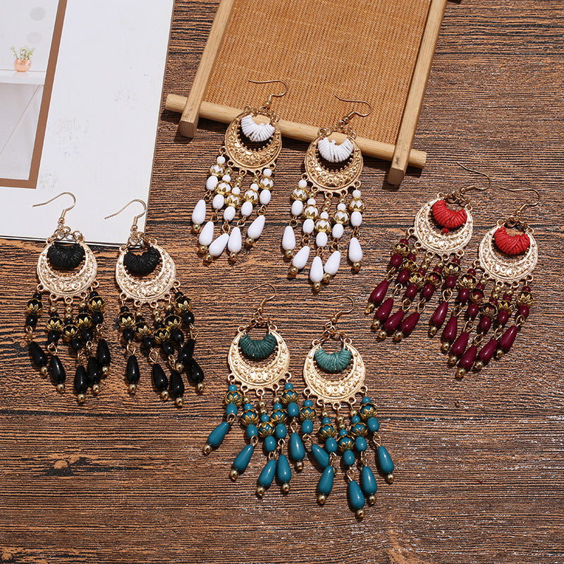 Bohemian Ethnic Style Retro Tassel Earrings