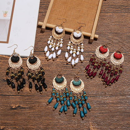 Bohemian Ethnic Style Retro Tassel Earrings